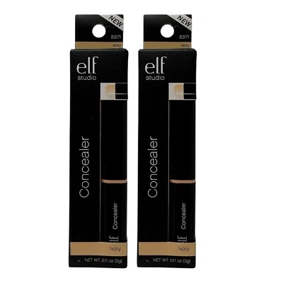 2 Pack e.l.f. Concealer Creamy Lightweight Stick Ivory 83171 Discontinued SEALED - Image 1 of 4