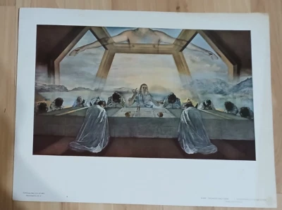 Juego de 2 Impresión Salvador Dalí Galería Nacional del Sacramento de la Última Cena Foto 1 de 4