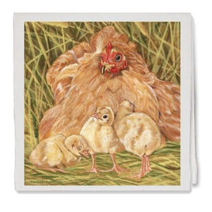 Chicken Buff Orpington Decorative Cotton Kitchen Dish Towel, Pet Gift - Picture 1 of 1