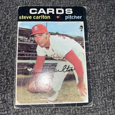 1971 Topps Baseball Card #55 Steve Carlton St. Louis Cardinals 55 HOF A7