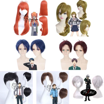 Monthly Girls Nozaki kun Chiyo Sakura Cosplay Wigs Yuzuki Seo Umetarou Hairpiece - Image 1 of 4