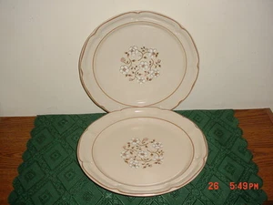 2-PIECE COVINGTON EDITION "IDLEWILD" LARGE 10 3/4" DINNER PLATES/CREAM/SALE! - Picture 1 of 6