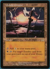 Unholy Grotto Onslaught NM Land Rare MAGIC GATHERING CARD (ID# 210846) ABUGames