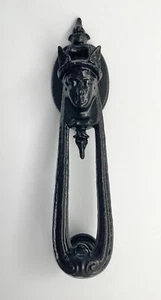 ANTIQUE KENRICK & SONS CAST IRON "HERMES" DOOR KNOCKER circa 1870 - Picture 1 of 13