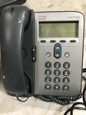 Cisco CP-7911G UNIFIED IP PHONE 7911 VoIP PHONE, SCCP - Image 1 of 2