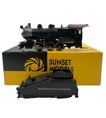 Ho Scale brass engine Sunset Models Prestige Series PRR 3232 0-6-0 - Image 1 of 4