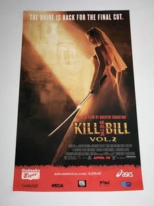 KILL BILL Vol 2 Mini One Sheet Promo Poster Quentin Tarantino Uma Thurman - Picture 1 of 4