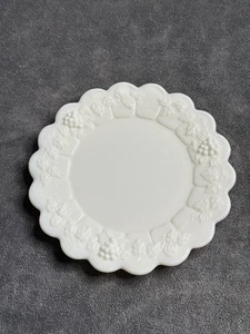 Westmoreland Grape Paneled Milk Glass 6” Plate - Picture 1 of 5