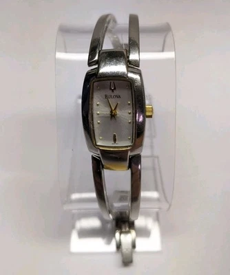 Reloj Bulova Tank Mujer De Colección 17mm C864021 Tono Plata/Dorado 6.25" BATERÍA NUEVA  Foto 1 de 4