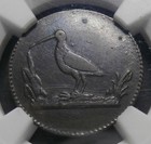 Germany - Snipe Heller token (1861) Isenburg-Budingen ~19.6mm cased NGC XF45 BN