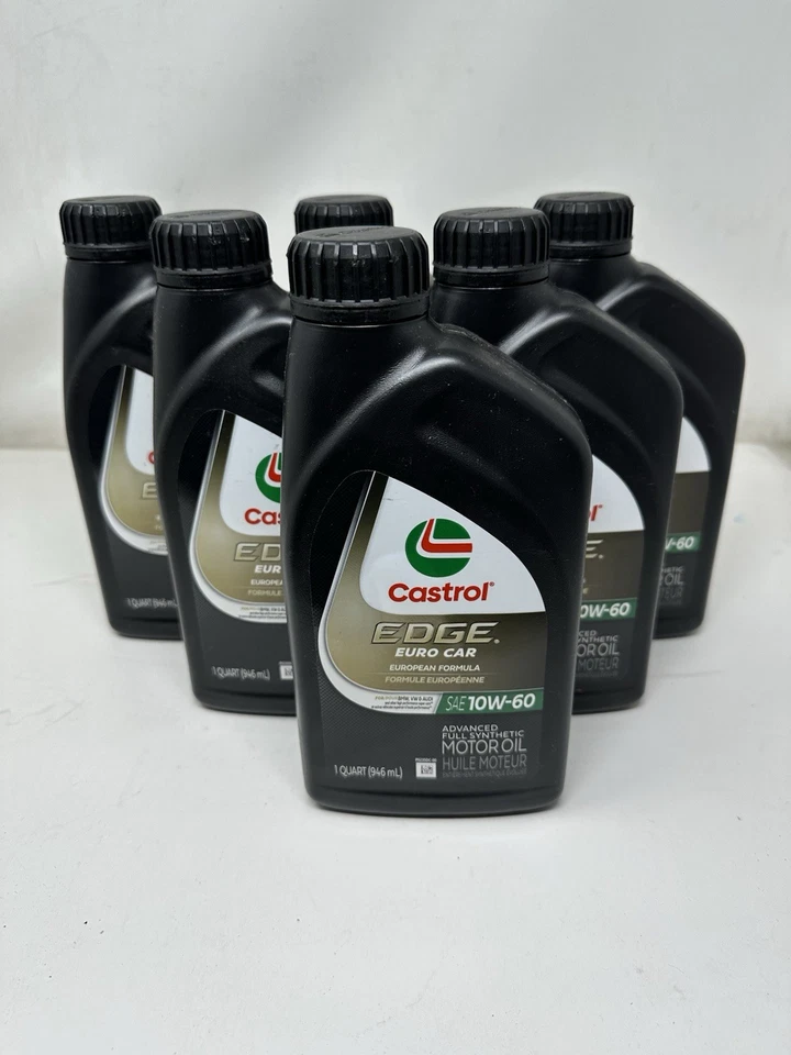 Aceite de motor 6 cuartos Castrol Edge Euro Car 10w60 para BMW M3 M5 M6 Z3M Z4M Z8 Foto 1 de 4
