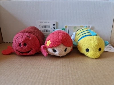 Disney Tsum Tsum Arielle 3ER Set, Mit Fabius und SEBASTIAN - Bild 1 von 4