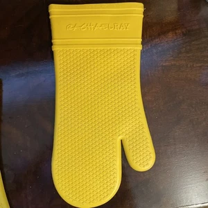Rachael Ray Oven Mitt Glove Yellow Silicone Outer - Picture 1 of 4
