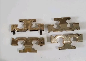 Authentic Tory Burch Gold Metal Hardware Logos Replacements For Bags or Shoes  - Picture 1 of 5
