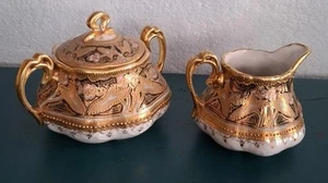 Creamer And Jug Antique Set Nippon Antique. Excellent Condition. Beautiful - Picture 1 of 14