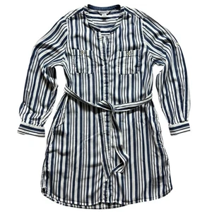 Tommy Bahama Women’s Blue & White Stripe Shirt Dress - Women’s Size Small - Picture 1 of 15
