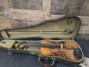 Vintage West German COPY OF STRADIVARIUS VIOLIN With Bow And Lifton Case - Picture 1 of 20