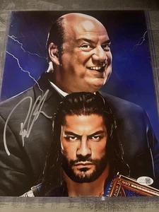 WWE NXT Paul Heyman Signed 11x14 Photo B Autograph WrestleMania ECW JSA COA - Picture 1 of 2