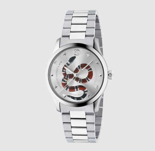 Orologio Gucci G Timeless Snake YA1264076 unisex pelle regalo nuovo dal Giappone