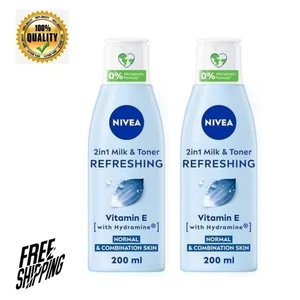 NIVEA Visage Daily Essentials 2-in-1 Cleanser & Toner 200ml / 6.76oz (Pack of 2) - Picture 1 of 5