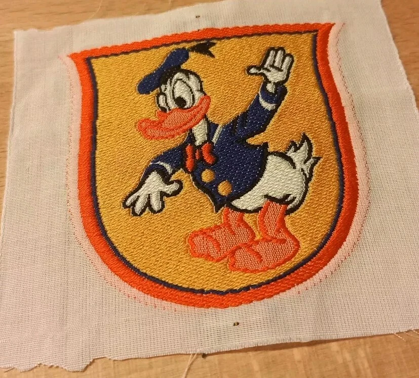 Alter Retro Disney Aufnäher, Donald Duck, 6x6cm - Bild 1 von 1