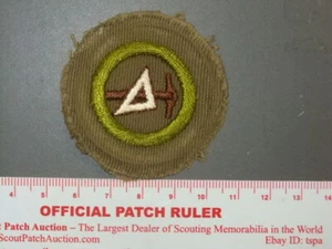 Distintivo merito boy scout disegno meccanico circa '34-'35 8651X - Foto 1 di 1