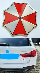 Adesivo auto rotondo metallo per Umbrella Corporation Resident Evil distintivo De - Foto 1 di 10