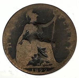# C452 GREAT BRITAIN COIN, HALF PENNY 1899 - Picture 1 of 2
