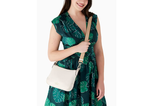 Borsa a mano Kate Spade Rosie in pelle tracolla sella bianca