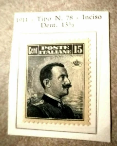 VITTORIO E. III 15 CENT. 1911 OTTIMO RARO M.N,H ** DENTELLI 13, 1/2 CENTRATO - Foto 1 di 2