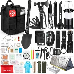 Apocalypse Survival Kit Military Compact Bag -250 pc Prepper Emergency First Aid - Picture 1 of 7