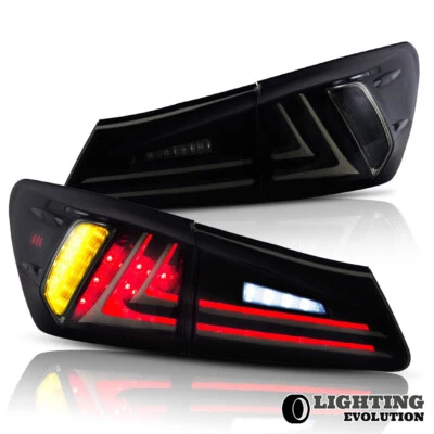 Juego de luces traseras LED VLAND PARA 06-13 LEXUS IS 250 350 IS F sedán de freno de humo Foto 1 de 4