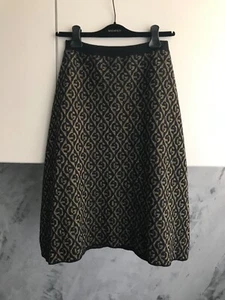 GUCCI STRICKROCK GRÖSSE S/M FARBE SCHWARZ UND GOLD GG AUS WOLLE UND LUREX - Bild 1 von 15