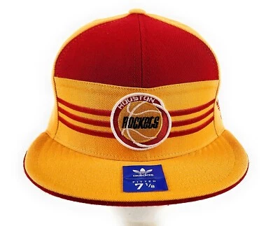 Vintage Houston Rockets Hat Logo NBA Championship Banner Mens Fitted Cap 7 1/8 - Image 1 of 4