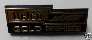 1990-1996 C4 CORVETTE DELCO BOSE ORO ALTAVOZ EMBLEMA PLACA DE IDENTIFICACIÓN 10146468 - Imagen 1 de 3