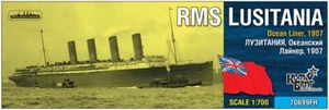 Kit de resina Combrig 1/700 RMS Lusitania Ocean Liner 1907 (casco completo) - Imagen 1 de 4