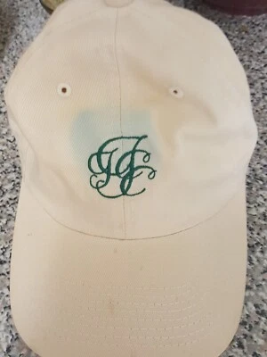 GOLF Cap with Embroidered GGCC (Country-Club) Adjustable Town Talk 100% Cotton - Image 1 of 4