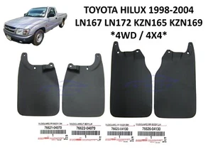 OEM Front+Rear Mud Flaps Guard For Toyota Hilux 4WD ZN165 LN167 RZN174 1998-2004 - Picture 1 of 9