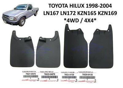 OEM Front+Rear Mud Flaps Guard For Toyota Hilux 4WD ZN165 LN167 RZN174 1998-2004 - Image 1 of 4