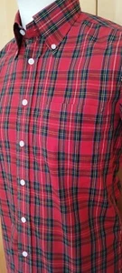 CAMISA DE GAMUZA RARA BRUTUS TRIMFIT PEQUEÑA ROJA STEWART TARTÁN CUADROS MOD SKINHEAD - Imagen 1 de 8