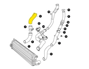 JAGUAR X-TYPE BOOST HOSE EGR VALVE TO INTERCOOLER 2.2 DIESEL ENGINE C2S26986 - Picture 1 of 5