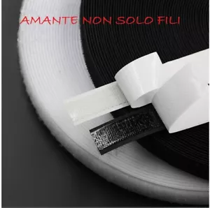VELCRO ADESIVO da 2 cm completo maschio+femmina - hook and loop - Afbeelding 1 van 3