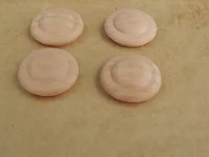 100 cubiertas de agujeros tipo botón de madera de cerezo sin terminar ~ 1 1/16" de diámetro ~ #CAO5088 - Imagen 1 de 6