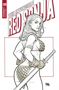 Cubierta variante dinamita The Invincible Red Sonja (2021) #8 en muy buen estado/nm Frank Cho - Imagen 1 de 1