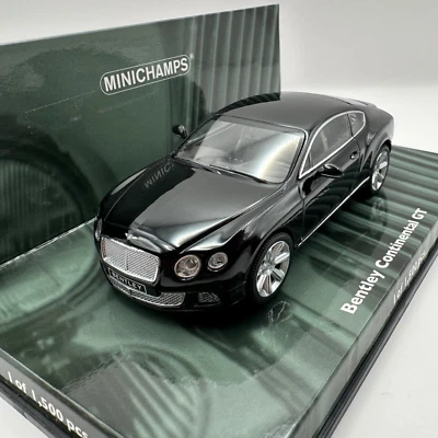 MINICHAMPS Bentley Continental GT 2011 Black 436 139980 Diecast Model Car 1:43 - Image 1 of 4