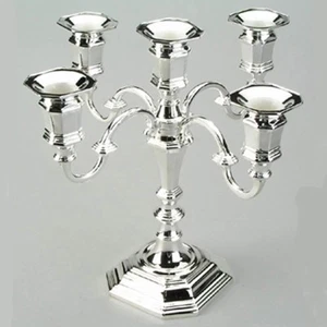 Elegant 5 Branch Candelabra. Silver Plated. Clearance. Read Description - Picture 1 of 1