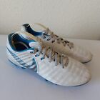 Nike JR Tiempo Legend VII Elite FG football boots Size 4.5 EUR 37.5 Blue/White