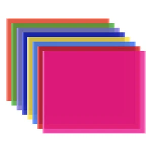 8 Colors/set  Transparent   Filter 50 * 40cm/ 20 * 16in D2V8 - Picture 1 of 7