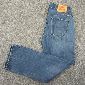 Levis Jeans Boys 18 Blue Denim 505 Regular Straight Leg Medium Wash 29X29 - Picture 1 of 15