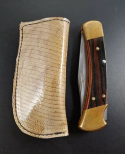Funda para cuchillo Buck 110 cuero vegano imitación piel de lagarto estuche 6265 herramienta Buck - Imagen 1 de 11